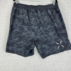 Ten Thousand Interval Shorts Mens Size Medium Black Camo Training Athletic 7in
